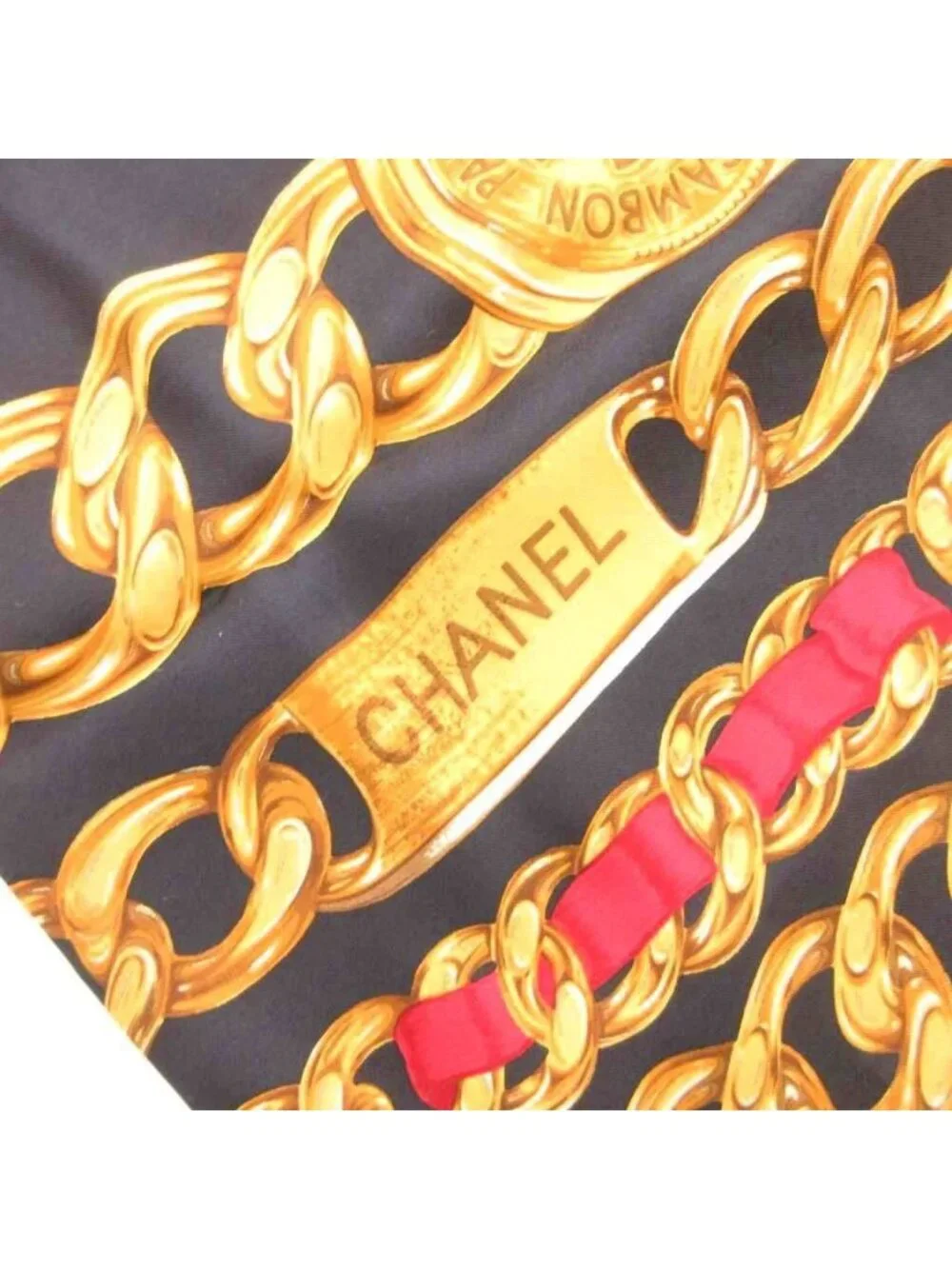 CHANEL name scarf